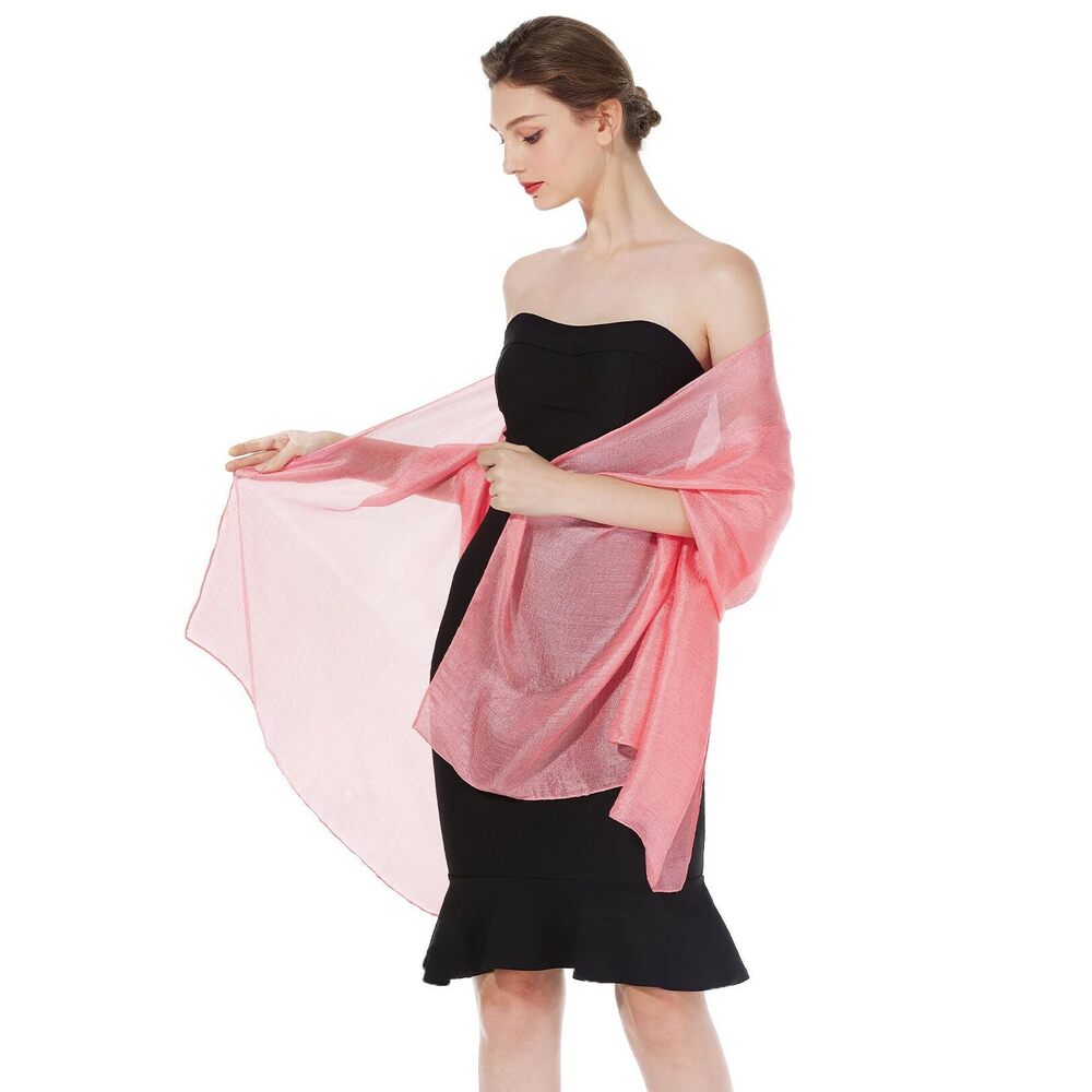 1248 Women Chiffon Shawls Scarves Wraps For Bridal Wedding Party Evening